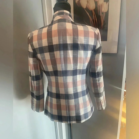 NWOT Veronica Beard schoolboy Gingham blazer- size 4 - Picture 10 of 14